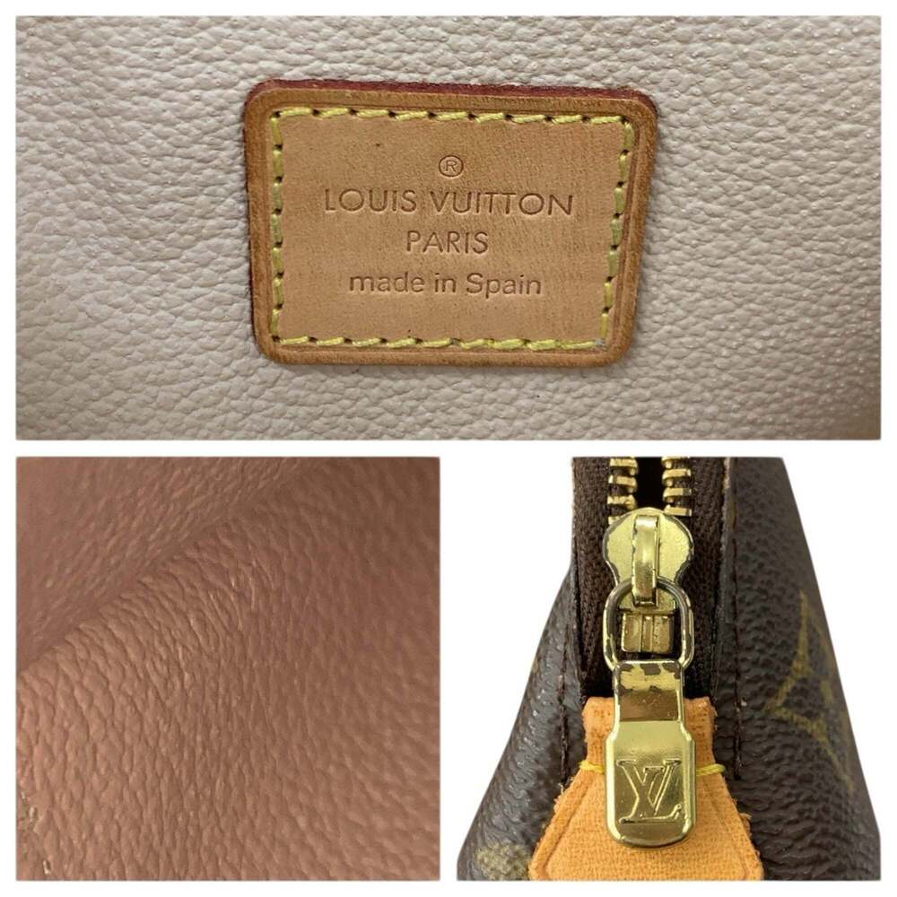 LOUIS VUITTON Authentic Brown Monogram Pochette Pouch - Picture 3 of 10